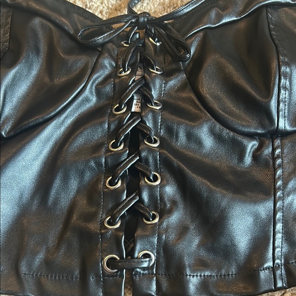 Rue21 Black Faux Leather Bustier - Picture 5 of 5
